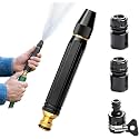 2026 New Jet Nozzle Power Washer for Garden Hose,Portable Home High Pressure Car Wash Water Gun for Plant Watering Lawn Car,Upgrade Heavy Duty Adjustable High Pressure Hose Nozzle (B, 1pcs)
