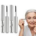 2026 New Metal Wand Mascara, Tubular Eyelash Primer Waterproof Long Curling Iron Wand Mascara, Brushless Mascaras for Natural and Non-smudged Eyelash (Black &amp; Brown)