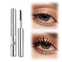 2026 New Metal Wand Mascara, Tubular Eyelash Primer Waterproof Long Curling Iron Mascara, Brushless Mascaras for Natural and Non-smudged Eyelash (Brown)