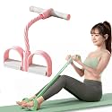 2026 New Pedal Resistance Band with Handle, Sit Up Exercise Equipment, Foot Pedal Resistance Band 6 Tubes, Puller Exercise Bands with Handles