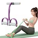 2026 New Pedal Resistance Band with Handle, Sit Up Exercise Equipment, Foot Pedal Resistance Band 6 Tubes, Puller Exercise Bands with Handles