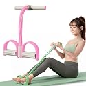 2026 New Pedal Resistance Band with Handle, Sit Up Exercise Equipment, Foot Pedal Resistance Band 6 Tubes, Puller Exercise Bands with Handles