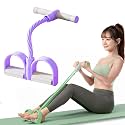 2026 New Pedal Resistance Band with Handle, Sit Up Exercise Equipment, Foot Pedal Resistance Band 6 Tubes, Puller Exercise Bands with Handles