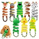 2026 New Squeaky Dog Toys, 2 Pack Plush Crinkle Dog Toys with Pull Rope