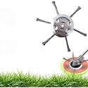 2026 New String Trimmer Replacement Head, Steel Wire Grass Trimmer Head, Universal Brush Cutter Steel Head for Lawn Mower Edging, 6 Inch Steel Wire Weed Brush Cutter Trimmer Head (1 pack,6 Blades)