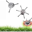 2026 New String Trimmer Replacement Head, Steel Wire Grass Trimmer Head, Universal Brush Cutter Steel Head for Lawn Mower Edging, 6 Inch Steel Wire Weed Brush Cutter Trimmer Head (3Blades+6 Blades)