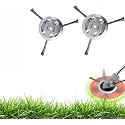 2026 New String Trimmer Replacement Head, Steel Wire Grass Trimmer Head, Universal Brush Cutter Steel Head for Lawn Mower Edging, 6 Inch Steel Wire Weed Brush Cutter Trimmer Head (2 pack,3Blades)