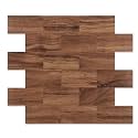 2026 New Upgrade Peel and Stick Backsplash Tile, Peel and Stick 11.34" X 11.57" Wall Tile for Kitchen, Bathroom, Fireplace, Laundry (Brown Woodgrain, 20 Packs)