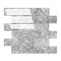 2026 New Upgrade Peel and Stick Backsplash Tile, Peel and Stick 11.34" X 11.57" Wall Tile for Kitchen, Bathroom, Fireplace, Laundry (Polished Gray, 5 Packs)