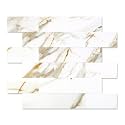 2026 New Upgrade Peel and Stick Backsplash Tile, Peel and Stick 11.34" X 11.57" Wall Tile for Kitchen, Bathroom, Fireplace, Laundry (Cala Golden, 5 Packs)