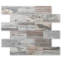 2026 New Upgrade Peel and Stick Backsplash Tile, Peel and Stick 11.34" X 11.57" Wall Tile for Kitchen, Bathroom, Fireplace, Laundry (Nature Light, 10 Packs)