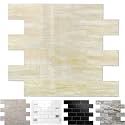 2026 New Upgrade Peel and Stick Backsplash Tile, Peel and Stick Wall Tile for Kitchen, Bathroom, Fireplace, Laundry (Light Orange, 5 Packs)