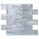 2026 New Upgrade Peel and Stick Backsplash Tile, Peel and Stick 11.34" X 11.57" Wall Tile for Kitchen, Bathroom, Fireplace, Laundry (Polished Marble Cyan, 1 Pack)