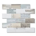 2026 New Upgrade Peel and Stick Backsplash Tile, Peel and Stick 11.34" X 11.57" Wall Tile for Kitchen, Bathroom, Fireplace, Laundry (Vintage Wood Grain, 1 Pack)