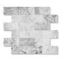 2026 New Upgrade Peel and Stick Backsplash Tile, Peel and Stick 11.34" X 11.57" Wall Tile for Kitchen, Bathroom, Fireplace, Laundry (Gray Stone, 10 Packs)