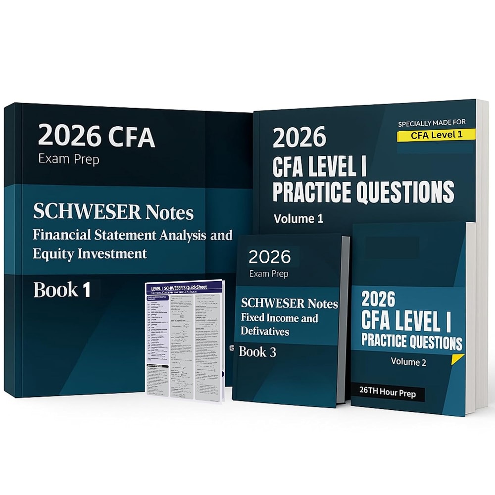 2026 CFA Level 1 study material with 4 Syllabus Guides, 2 Question ...