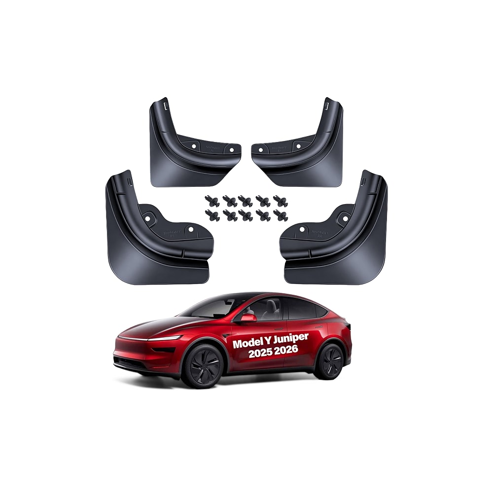 2026 Tesla Mud Flaps Model Y Juniper 2025 Splash Guards Fenders No ...
