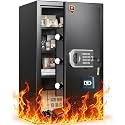 [2026 Upgraded] -35 Min Real Fireproof Safe-4.6 Cu Ft Large Safe for Home