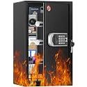 [2026 Upgraded] -35 Min Real Fireproof Safe-3.6 Cu Ft Large Safe for Home