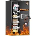 [2026 Upgraded]-35 Mins True Fireproof Safe-7.0 CuFt Large Heavy Duty Safe