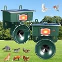 2026 Upgraded Bird Repellent Devices Outdoor Solar Ultrasonic Bird Repeller