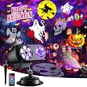 2026 Upgraded Halloween Projector, 8 Patterns (Ocean Wave &amp; Patterns),8 Theme Waterproof Holiday Projector with Remote for Halloween,Christmas,Happy New Year