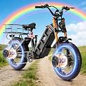 Eahora 5400W Juliet Pro 2 Ebike 60V 70ah Electric Bike for Adults 43 MPH 200 Miles Range Dual Motor Electric Bicycle with Bag