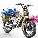2026 eAhora Juliet Pro 2, 5400W/1200W 43/30MPH 60V 70Ah for 220+Miles Range