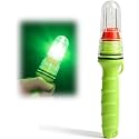 2026 Upgraded LED Electronic Marine Distress Flare, 2.5 Nautical Miles Auto Sensor, Emergency Signal Light for Boats, Fishing Nets, Buoys, Life Rafts (Green, 2pcs)
