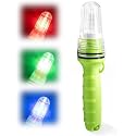 2026 Upgraded LED Electronic Marine Distress Flare, 2.5 Nautical Miles Auto Sensor, Emergency Signal Light for Boats, Fishing Nets, Buoys, Life Rafts (Multicolored, 3pcs)