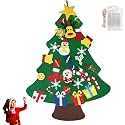 2027 New Montessori Felt Christmas Tree for Toddlers with Lights，A