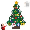 2027 New Montessori Felt Christmas Tree for Toddlers with Lights，D