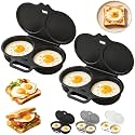 2027 New Upgraded Dual Cavity Microwave Egg Poacher With Lid & Handle