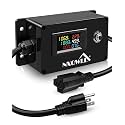 20A AC Power Meter, 125V NEMA 5-15P to NEMA 5-20R Outlet Monitor, LCD Display Digital Multimeter Tester, Multifunction Energy Monitor Voltage Current Frequency Power Factor