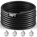 20FT 1/4" Heater Hose with 4 Clamps, EPDM Rubber Coolant Radiator Hose