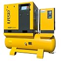 20HP Combined Rotary Screw Air Compressor VSD with Dryer & 120-Gal Tank | 80.16 CFM, 116 PSI, 460V 3-Phase – Industrial Grade,Model LF20
