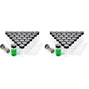 20ml Clear Small Glass Vials 30pcs with Screw Caps(30pcs) (Pack of 2)
