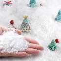 20oz Christmas Fake Snow Decoration, White Twinkles Artificial Flake Snow