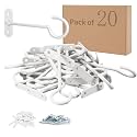 20Pack 6in Ceiling Hooks Bulk for Hanging Plants White