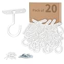 20Pack Ceiling Hooks Bulk for Hanging Plants 2.5in White