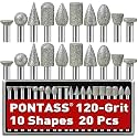 20PCS 120Grit Diamond Grinder Bits Fits Dremel Rotary Tool