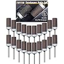 20Pcs 180 Grit Sanding Drums Sandpaper Sticks Set for Dremel Rotary Tool with 1/8" Shank, Rotary Tool Accessories Suitable for Metal Rust Removal/Jade Polishing/Stone Grinding (180 Grit)