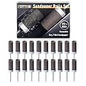 20Pcs 800 Grit Sanding Drums Sandpaper Sticks Set for Dremel Rotary Tool with 1/8" Shank, Rotary Tool Accessories Suitable for Metal Rust Removal/Jade Polishing/Stone Grinding (800 Grit)
