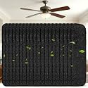 20Pcs Ceiling Fan Filters for Blades, Activated Coconut Shell Carbon Ceiling Fan Filters, Unscented Fan Blade Air Purifier Pads for Common Household Contaminants, Easily Sticks