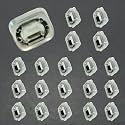 20pcs Interior Trim Moulding Door Retainer Trim Finisher Clips 07149158194 Compatible with BMW E46 E90 E91 E92 320i 323i 325i 328i 330i M3 X5 E53