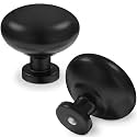 20pcs Matte Black Cabinet Knobs Pull Solid Zinc Kitchen Drawer Handles