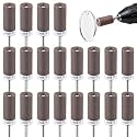 20Pcs Sanding Drums for Dremel Rotary Tool with 1/8" Shank, Sanding Sticks for Plastic Wood Metal Grinding Polishing, 180 Grits