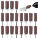 20Pcs Sanding Drums for Dremel Rotary Tool with 1/8" Shank, Sanding Sticks for Plastic Wood Metal Grinding Polishing, 320 Grit