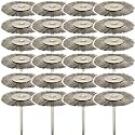 20PCS T-Shaped Wire Brushes - Metal Rust Removal, Polishing, Cleaning - 38mm Diameter, 3mm Shaft - Removes Burrs, Dust, and Oxide Layer - Handles Rough Surfaces - Designed for Industrial and DIY Use