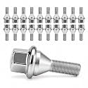 20pcs Wheel Lug Bolts M12x1.25 for 2014-2022 Jeep Cherokee, Upgrade 19mm Hex Length 28mm, Replace# 611-005 Compatible with Dodge Dart, Compass, Renegade, Chrysler